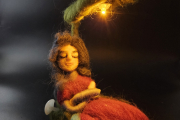 gemütliche Elfe mit Licht